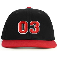 PataCute 03 Numara Kabartmalı Snapback Şapka