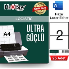 Herboy HB-1102 210 x 148,5 mm A4 Laser Etiket (25 Adet)