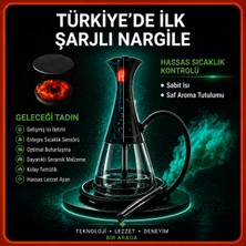 Moryconcept Kömürsüz ve Akıllı Nargile E-Nargile Seti | Şarj Edilebilir, Taşınabilir, Çevre Dostu