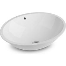 Quarter Bath Tezgah Altı Lavabo 54X44 cm – Gömme Lavabo – Parlak Beyaz Seramik | 70SP25054