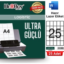 Herboy HB-1059 42 x 59,69 mm A4 Laser Etiket (25 Adet)