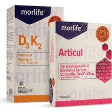 Morlife Mor Life Articul &  Mor Life D3K2 Damla Ikili Set