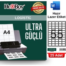 Herboy HB-1055 37 x 24 mm A4 Laser Etiket (25 Adet)