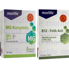 Morlife Mor Life B12 Metilkobalamin &   Mor Life Mg Kompleks Ikili Set