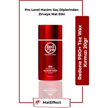 Redone Premium Kırmızı Toz Wax 20 gr - Anında Hacim & Mat Bitiş & Kolay Şekillendirme
