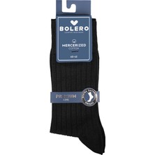 Bolero Erkek Premium Dikişsiz Merserize Çorap Siyah