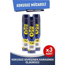 Sinkov Öldürücü Sprey 3'lü Eko Set - Sivrisinek Karasinek Kokusuz Mücadele 3X300ML