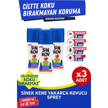 Sinkov Comfort Kovucu Sprey 3'lü Eko Set - Sinek Kene Yakarca Ciltte Koku Bırakmayan Koruma 3X100ML