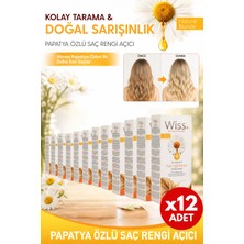PlusWiss+ Wiss+ Papatya Sprey 12'li Eko Set - Saç Rengi Açıcı - Doğal Sarışınlık 12X150ML