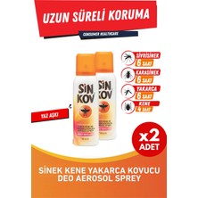Sinkov Kovucu Deo Sprey 2'li Eko Set - Sinek Kene Yakarca Uzun Süre Koruma 2X100ML