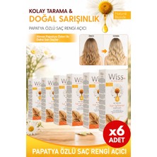 PlusWiss+ Wiss+ Papatya Sprey 6'lı Eko Set - Saç Rengi Açıcı - Doğal Sarışınlık 6X150ML