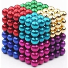 Nts Renkli Manyetik Mıknatıs Toplar 5 mm 216 Adet Neocube Neo Cube Küp Neodymium