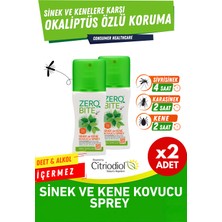 Zerobite Sinek Kene Kovucu Sprey 2'li Eko Set 2x100 ml Doğal Okaliptüs Özleriyle Etkili Koruma