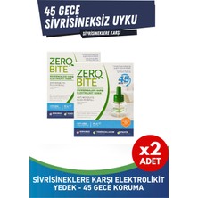 Zerobite Elektrolikit Yedek 2'li Eko Set - Sivrisineklere Karşı 45 Gece Koruma 2X30ML