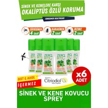 Zerobite Kovucu Sprey 6'lı Eko Set - Sinek Kene Okaliptüs Özlerinden Gelen Koruma 6X100ML