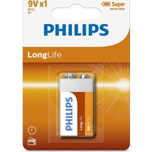 Philips 6F22L1B05 9V Çinko Pil Elektronik Oyuncaklar İçin Yüksek Performanslı Güç