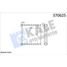 Kale Mixdepo Kalorifer Radyatörü Vw Crafter 2.0tdi 18 -Borusuz Brazing Al-Al 26MM
