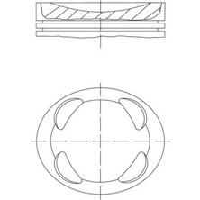 Mahle Mixdepo Piston Segman 0.50 P207-P208-P308-P508-P2008-P3008-PARTNER-BERLINGO-C3-C4-C5-DS3-DS4 1.6 Vti EP6C 16V Mini N12 N16 R56 R57 R58 R59 R61 77.50MM