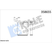 Kale Mixdepo Kalorifer Radyatörü Mitsubishi Canter 3.9l 4D34 4D34T FE659 97-06 - Aleminyum
