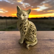 Orknıves Pirinç Döküm Kedi