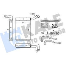 Kale Mixdepo Kalorifer Radyatörü Brazing Citroen C5 04-08 Peugeot P407 04-10