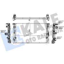 Kale Mixdepo Motor Su Radyatoru Bmw B47 B57 G30 G31 G32 G11 G12 G14 G15 G16