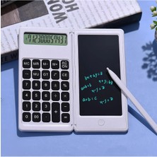 C5 Dijital Çizim Ekranlı Bilimsel Fonksiyonlu E-Writer Hesap Makinesi Katlanabilir Sessiz Tuşlu B