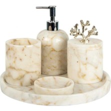 Miarik Design Mermer 5'li Banyo Seti