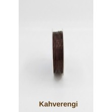 Hobi Dünyası Evim 1 Adet 0.3 mm Çiçek Takı Amigurumi Teli Bükülebilir Boncuk Armcuff Metal Tel (~20 Metre) - Kahverengi