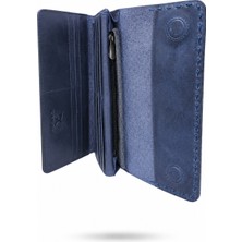 Karalı Cüzdan Ünisex Orjinal Deri Manyetikli Telefon Kartlık Para EBAT:19X10CM.