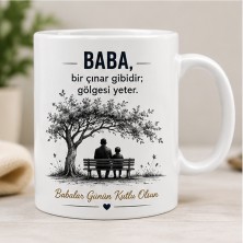 Kadorex Design Babalar Günü Hediye Kupası – Babama Özel Anlamlı Baskılı Kupa Bardak