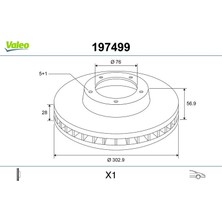 Valeo Mixdepo Fren Diski X1 Vw Amarok 2.0 12.1987-