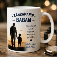 Kadorex Design Babalar Günü Hediye Kupası – Babama Özel Anlamlı Baskılı Kupa Bardak