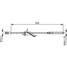 Bosch Mixdepo El Fren Teli Ön Ford Focus 11- Uzunluk: 306MM