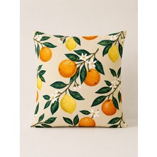 Pikko Home Akdeniz Esintisi Dijital Baskı Polyester Kırlent Kılıfı(Kr)