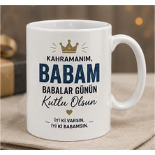 Kadorex Design Babalar Günü Hediye Kupası – Babama Özel Anlamlı Baskılı Kupa Bardak