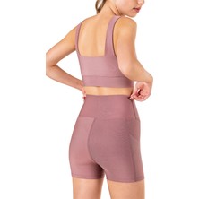 Obje Kadın Gül Kurusu Düz Baskılı Sporcu Bralet