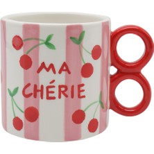 Que Rico - Sara Cherry Charm El Boyaması Kupa
