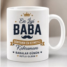 Kadorex Design Babalar Günü Hediye Kupası – Babama Özel Anlamlı Baskılı Kupa Bardak
