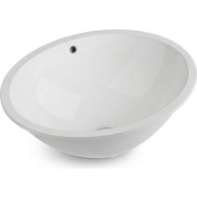 Quarter Bath Tezgah Altı Lavabo 49X39 cm – Gömme Lavabo – Parlak Beyaz Seramik | 70SP25049