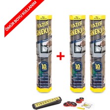 75x150 cm Hazır Sineklik Pencere İçin Kolay Montaj ve Yırtılmaya Dayanıklı 3'lü Paket