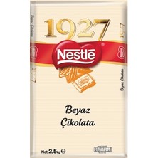 Nestle 1927 Kuvertur Fildişi 2,5 kg Şeker, Kakao Yağı ve Tam Yağlı Süttozu İçeren Üstün Lezzet