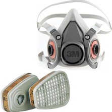 3M 6200 Yarım Yüz Maskesi ve 3M 6051 A1 Filtre ile Yüksek Koruma Sağlayan Ergonomik Tasarım