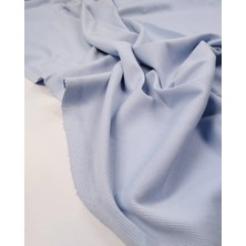 Kumaş Parça Uçuk Mavi Kaşkorse Ribana Kumaş Esnek Yumuşak Bodylik & Bluzluk 110X170CM