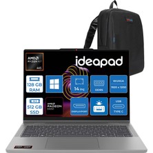 Lenovo Ideapad 5 2-In-1 14AGP11 Amd Ryzen Aı 7 445 128GB Ddr5 512GB SSD Radeon™ 840M Graphics 14" Wuxga (1920X1200) IPS 400NITS Dokunmatik WIN11HOME Bilgisayar 83UH0049TRH37+ZETTAÇANTA