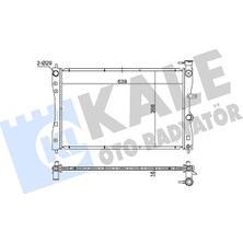 Kale Mixdepo Su Radyatörü Mitsubishi Colt Vi Colt Czc Vi 1.1 1.3 1.5 04-12 - Smart Forfour 1.1 1.3 05-06 mt Br Azing 639X398X16