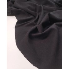 Kumaş Parça Siyah Interlok Penye Kumaş Tok Düzgün Duruşlu Esnek Sweatlik & Elbiselik En: 160CM