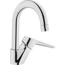 Artema A42442 Solid S Lavabo Bataryası Çelik Malzeme ile Döner Borulu Modern Tasarım