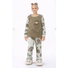 Ay Kids Kız Çocuk Welsoft Polar Pijama Takımı 42233-Y
