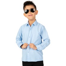 Ay Kids Erkek Çocuk Uzun Kol Düz Renk  Gömlek 7974-YMK